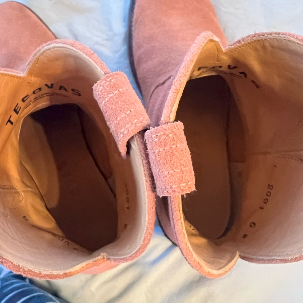 🌵Tecovas “The Lucy” Suede Ankle Boots – Desert Rose🌵 - Picture 6 of 8